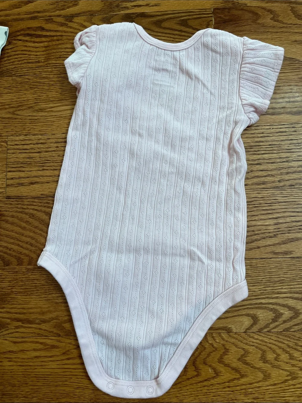 Members Mark Baby Girls Short Sleeve Ribbed Onesie - Pink & Mauve Mix (3-Pack)